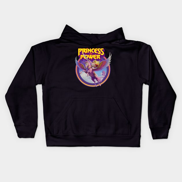 Powerful twin sister Kids Hoodie by Trazzo